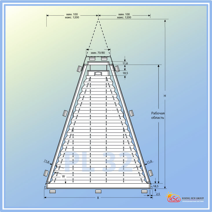 Шторы PL 32 Треугольник  от Bau Hoff