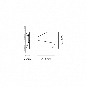 Наружный настенный светильник Origami  от Bau Hoff