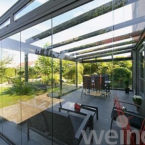 Остекление веранды и террасы системой Glasoase Weinor Германия  от Bau Hoff